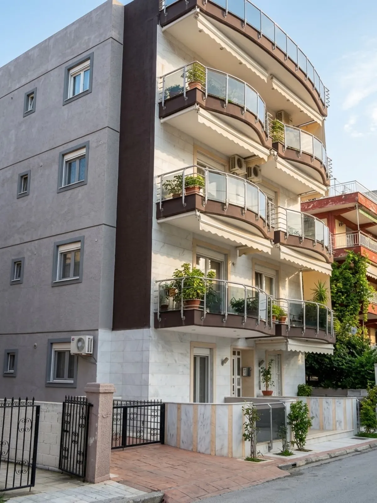 Дом со стороны двора — квартира 67,94 м², Неа Калликратия